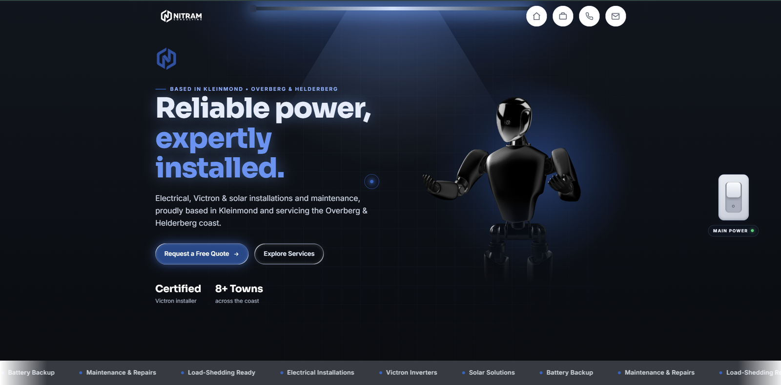 Web Create Studio portfolio — custom website & brand design example 1